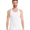 FINN Débardeur Modelant Hommes - Maillot de Corps Shapewear en Coton sans Manches - Compression pour Ventre Plat - M L X