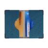 Etui Color Pop Anti-RFID 2 cartes bancaires - Protection des données - Fabrication française (Bleu Pétrole - PVC Silver)