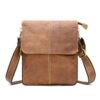 Sacs bandoulière FANDARE rétro extensible pour homme travail et voyage - Sac d'épaule multifonctionnel en cuir pour télé
