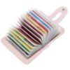 Porte-cartes Shengxi pour Femme et Homme en Cuir Pu, Sac à Main avec Porte-Cartes Visite pour 26 Cartes (Rose)