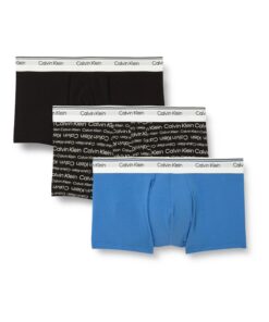 Calvin Klein Boxers Low Rise Homme (3 Pièces) - Confort Maximisé, Étui Respirant
