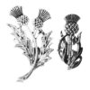 Broche Écossaise Collbath Lot de 2 Vintage Irlandaise Cadeau Accessoire Métal