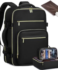 LOVEVOOK Bagage à main Sac à dos avion Imperméable pour homme et femme Voyage Ryanair Easyjet 45 x 36 x 20 cm Sac à dos