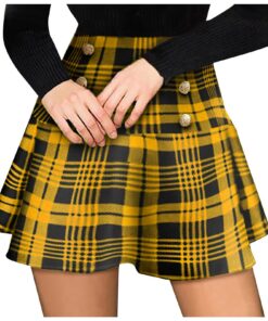 duxyoz Mini Jupe Tartan Écossaise Grande Taille - Élégant Uniforme Scolaire - Parfaite Pour Cosplay, Fête, Club - Tendan