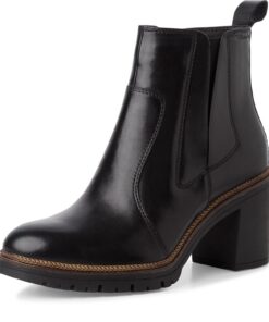 Tamaris Femme 1-25380-43 Bottine Chelsea É tys, Hommes et Femmes, Pompe Moderne, Tout Terrain, Confortable, Marron Clair