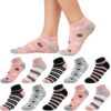 Chaussettes Cheville Blu NinfeePour Femmes 39-42/35-38, Coton RayuresPoints Motif, Chaussettes Courtespour Filles