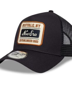 Chapeau trucker New Era A-Frame maille bleu navy pour hommes et femmes au travail et en week-endComfortable et stylé, ta