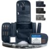 Obics Obics® Trousse de Toilette Voyage XXL Bleu Grand pour Femme et Homme - 8L - Pochette-de-Toilette avec Poignée de S