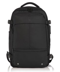 Sac à dos voyage CELIMS imperméable 48L extensible | Cadenas TSA | Compartiment ordinateur portable | Pompe à air rechar