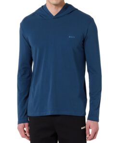 BOSS Mix&Match Hiver T-Shirt Homme Open Blue Taille M Loungewear Fonctionnelle