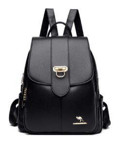 Sac à Dos Femme Populaire Facilement Portable Cuir Synthétique Casual Daypack