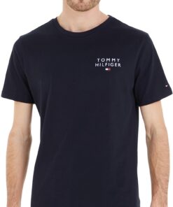 Tommy Hilfiger Homme T-Shirt Manches Courtes Encolure Ronde pour Hommes en Mode Élégant et Comfortables Modes d' Usage: