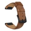 TRUMiRR Remplacement pour Fenix 7/6/5/5 Plus Bracelet de Montre, Cuir Vachette, Facile à Retirer, Compatible Garmin Inst