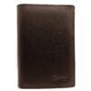 Charmoni Grand Portefeuille Homme Protection Anti RFID Cuir Vachette Marron
