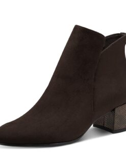 Boots Tamaris Femme Heel 1-25354-43 Bottine Élégantes pour Femmes Mode Été Automne Noir
