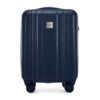 Valise WITTCHEN Ultimo Line Bleu Marine | Bagage Moyen Polycarbonate TSA | Poignée Télescopique 4 Roulettes Pivotantes