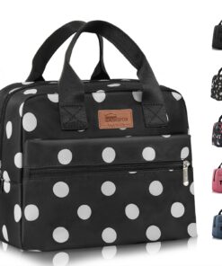 Sac Isotherme HOMESPON Grande Capacité pour Femmes et Hommes à l’École et au Bureau Portable en Tissu Imperméable Givré