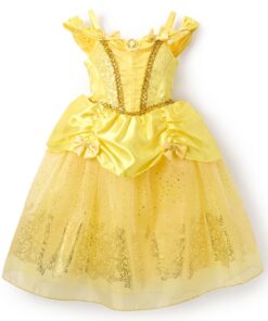 Costume Disney La Belle Jaune pour Enfants 7-8 Ans pour Halloween et Jeux de Rôle