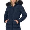 Veste d'hiver chaud Navahoo pour femmes avec capuche - Hiver - Femmes - Extérieur - Douceur et chaleur - Taille M - Colo