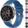 Bracelet en silicone souple Wanme pour Samsung Galaxy Watch 46 mm/Galaxy Watch 3 45 mm/Samsung Gear S3 Frontier, bracele
