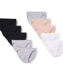 Amazon Essentials Femmes Culottes en Coton Taille Haute Respirant Grande Taille