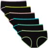 INNERSY Culottes en coton doux pour adolescente 10 à 16 ans - Lot de 6 - OEKO-TEX Standard 100