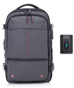 Sac à Dos de Voyage Sous Vide CELIMS 55x35x25 Noir|Roulettes|Compression