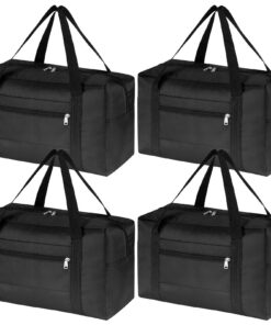 Ispell Ryanair Lot de 4 Sacs de Cabine Pliables pour Homme et Femme - 40 x 20 x 25 cm - Sac Cabine Populaire