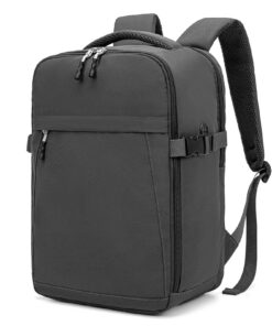 Xkdoai Ryanair Sac à dos étanche voyage en avion 40x20x25 cm avec sac pour bouteilles, bagage à main