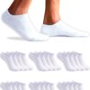 Topline - 12 Paires Chaussettes Basses Homme et Femme - Coton Respirant - Sécheresse Buccale - Souffrances des Jambes