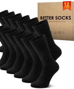 NUOZA Chaussettes Femmes Hommes Noir/Blanc, Classiques, Adaptes au Décontracté et au Travail, OEKO-TEX STANDARD 100