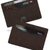 AKIELO Portefeuille Homme RFID Protection – Porte Cartes Compact et Fin – Idéal pour Voyage et Mode Minimaliste – Coffre