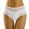 Wolbar Slip Dentelle Ajourée Taille Haute pour Femme - Soutien Ventral Élevé - Modèle WB416
