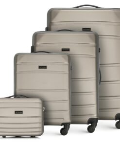 Valise de Voyage WITTCHEN Rigide en ABS 4 Roulettes Pivotantes Serrure à Combinaison Globe Line Pour Voyageurs