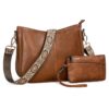 Samlonge sac bandoulière femme, grand sac à main pour femme, sac bandoulière amovible réglable, idéal pour voyage quotid