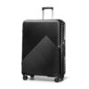 WITTCHEN Valise de Voyage en Polycarbonate Taille XL 4 Roulettes Spinner Serrure à Combinaison Poignée télescopique Noir