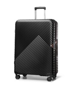 WITTCHEN Valise de Voyage en Polycarbonate Taille XL 4 Roulettes Spinner Serrure à Combinaison Poignée télescopique Noir