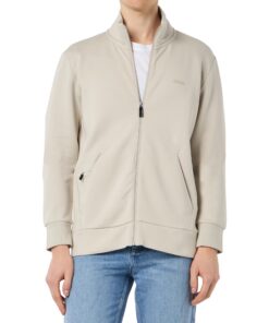 BOSS Hommes Sweat zippé en Coton Stretch Logo imprimé pour Hommes en Hiver Fonctionnel et Mode 2XL