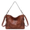 Kasgo Sac à Main Femme PU Tendance pour Travail Voyage avec 2 Bretelles Amovibles, Multi-poches A4 Hobo Cabas Épaule Ban