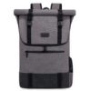 LOVEVOOK Sac à dos à roulettesGris - Grand pour ordinateur portable 17,3" - Étanche - Pour homme et femme - Unisexe - Un