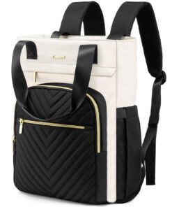 LOVEVOOK Sac à Dos Femme Perfectionnable pour Ordinateur Portable 17.3 Pouces - Mode Imperméable - Idéal pour Voyage et