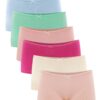 Libella Boxer Femme Taille Basse - Culottes Shorty Femme Coton, Stretch Slip pour Femme (Lot de 3/6) Lot populaire