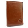 Portefeuille Homme Protection Anti RFID Cuir Caméléon - 3 Volets - Format Moyen - 6 Cartes Pommes et Papier