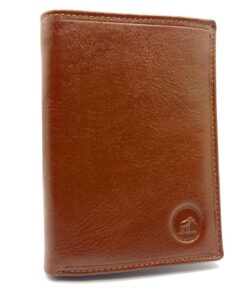 Portefeuille Homme Protection Anti RFID Cuir Caméléon - 3 Volets - Format Moyen - 6 Cartes Pommes et Papier