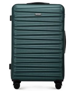 WITTCHEN Skyspeed Line Bagages Grande Valise Rigide ABS Poignée télescopique 4 roulettes Vert Valise Serrure combinée Ai