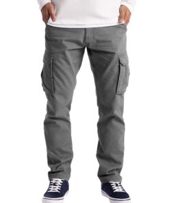 Pantalon Cargo Homme Élastique pour Travail et Week-end Casual