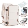 SZLX Sac à Dos Voyage Sous Vide avec Pompe - pour Ryanair/Wizz Air Bagage Cabine 40x30x20, Sac à Dos Ordinateur Portable