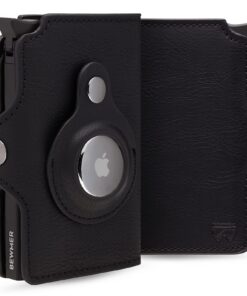 BEWMER Porte-Carte Bancaire 1 Blindé | Portefeuille Minimaliste pour Homme et Femme | Protection RFID et Pince à Billets