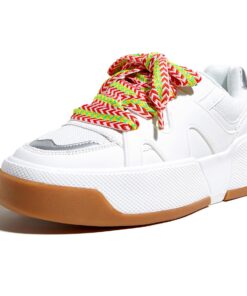 LUCKY STEP Baskets Mode à Plateforme Comfortables Semelle Épaisse pour Femmes pour la Marche et le Tennis
