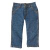 Carhartt Petit Garçons et Enfants de la Toddle Dungarees en denim lavé moyennement, 9 mois